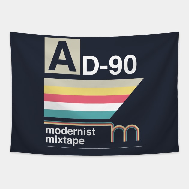 Modern Mixtape Tapestry by modernistdesign