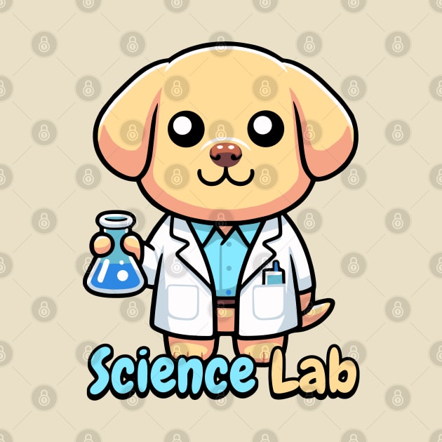 Science Lab Cute Science Dog Pun by Cute And Punny