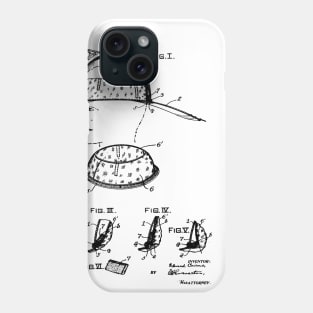 Headgear Vintage Patent Hand Drawing Phone Case