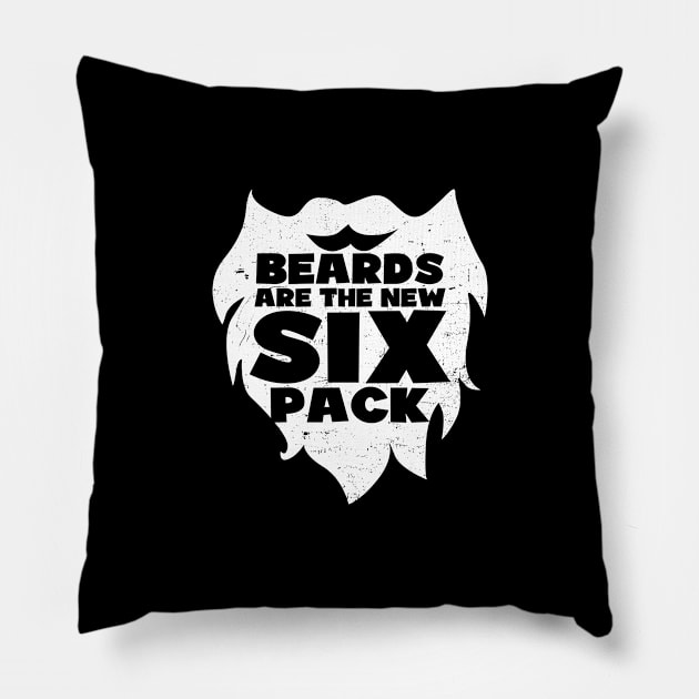 Beard Shirt | Beards New Six Pack Gift Pillow by Gawkclothing