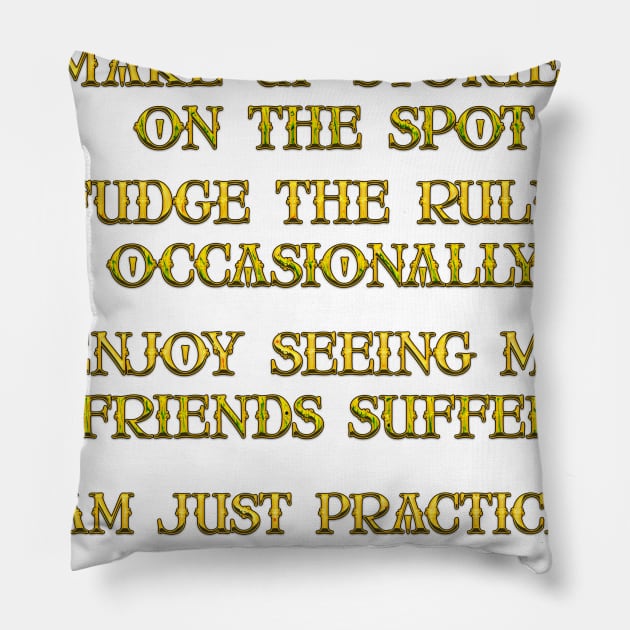 DM Skills Pillow by Edward L. Anderson 