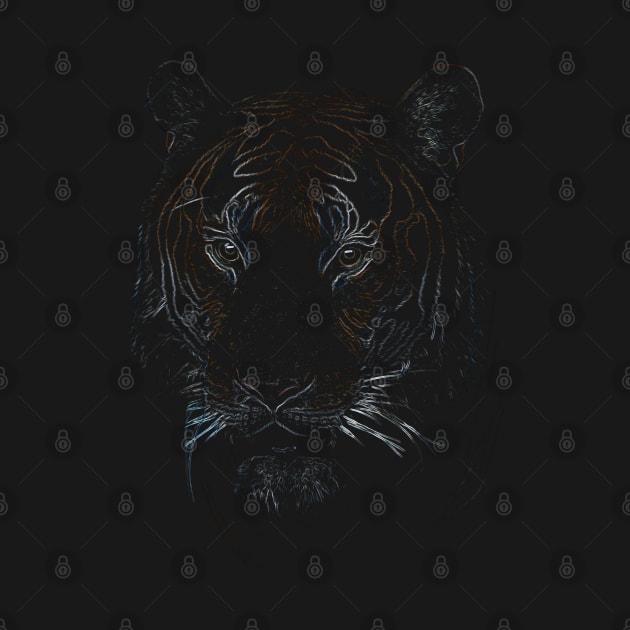 tiger, t-shirt by hottehue