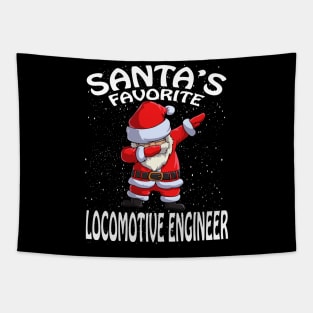 Santas Favorite Locomotive Engineer Christmas Tapestry