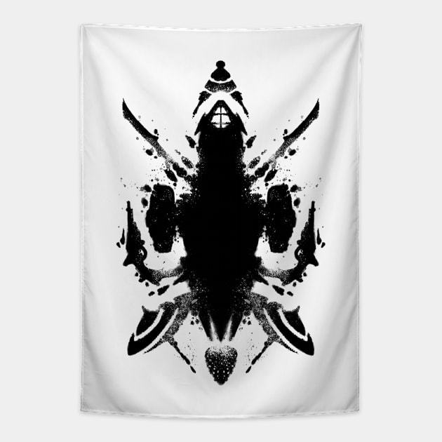 Firefly Inkblot Tapestry by victorsbeard