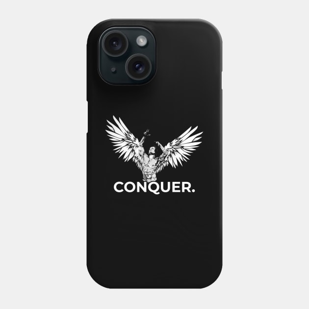 Zyzz Conquer Motivational Gym Weighlifting Bodybuilding Design Phone Case by TheMemeCrafts