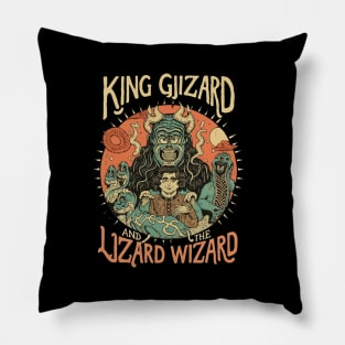 Wizardry in Lizard Land Pillow