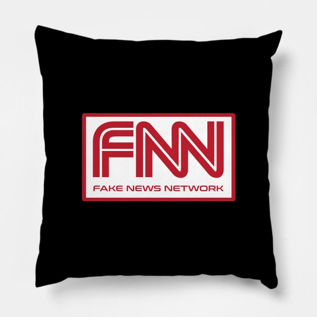 Fake News Pillow by NineBlack