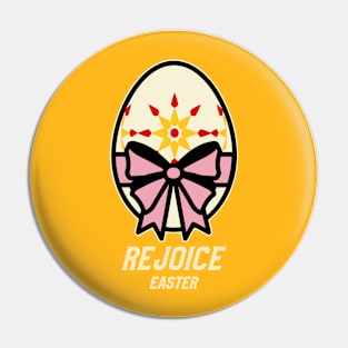 Rejoice Easter Pin