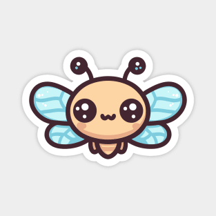 Cute Vectoral Firefly Face Magnet