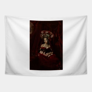 mary & baby girl II Tapestry