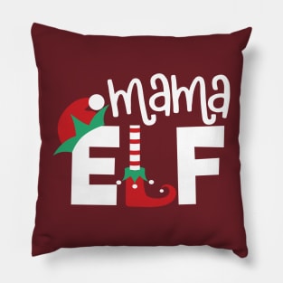 Mama elf Christmas Pillow
