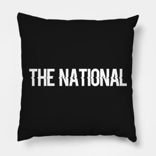 The National Band Logo Lettering Pillow