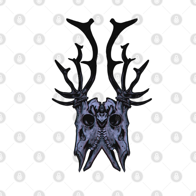 Stag Symmetry Skulls by Scottconnick