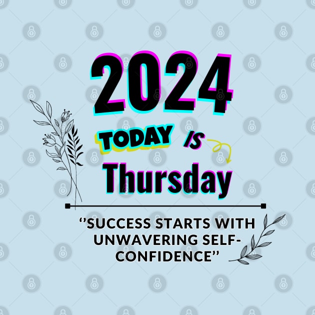 2024 Today is Thursday by Butterfly Dira