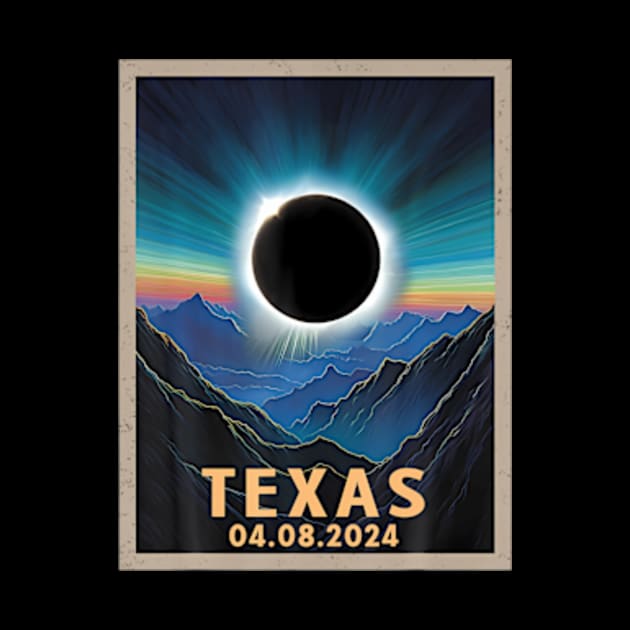 Total Solar Eclipse 2024 Texas by Diana-Arts-C