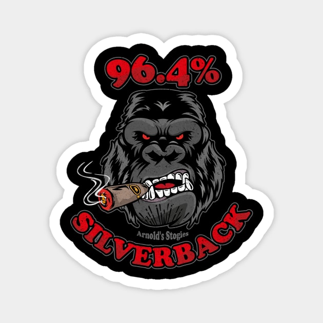 96.4% Silverback Gym Apparel Magnet by BOEC Gear