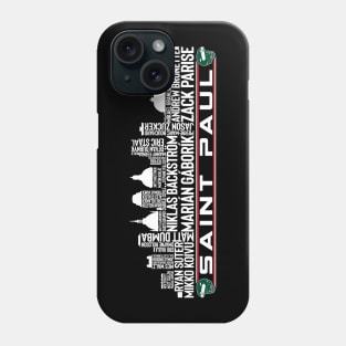 Minnesota Hockey Team All Time Legends, Saint Paul City Skyline Phone Case