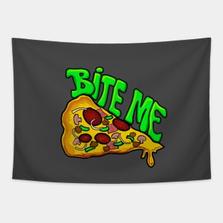 Bite Me Pizza Tapestry