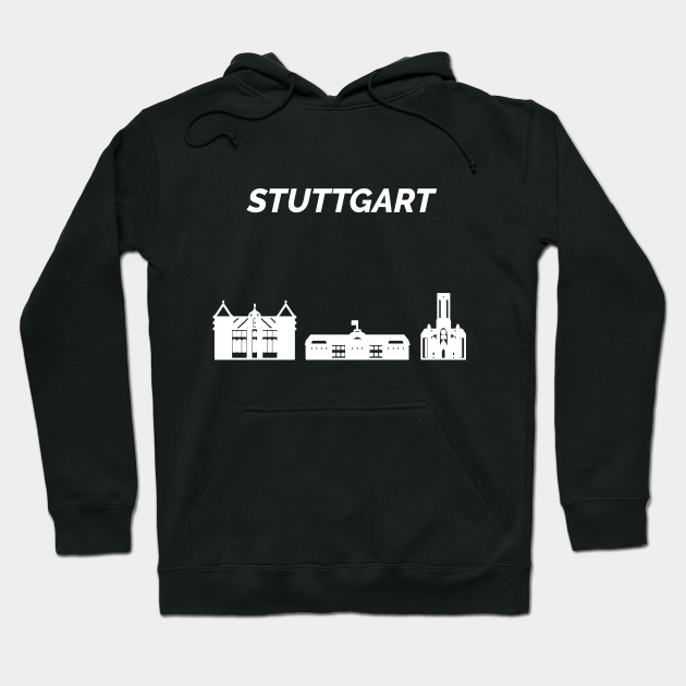 Stuttgart Skyline, Germany - Stuttgart - Hoodie | TeePublic