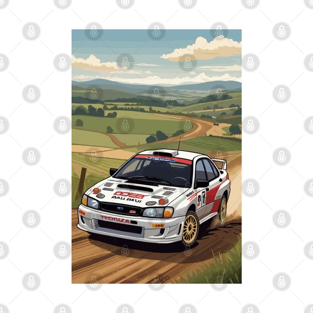 WRX Rally Car Poster JDM by VENZ0LIC