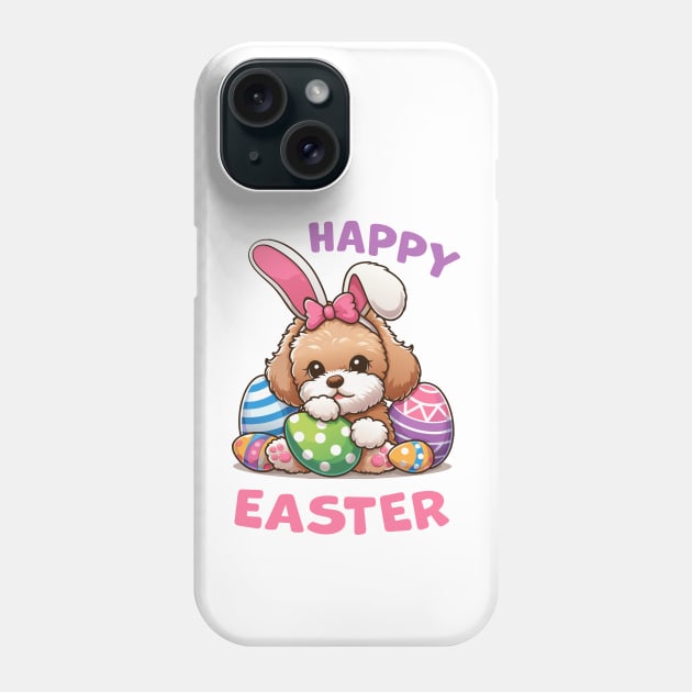 Maltipoo Easter Bunny Phone Case by SergioArt