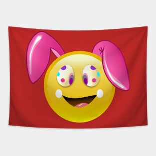 Easter Ears Emoji Shirt, bunny boys Girl Tapestry