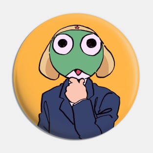 I draw the keroro man / totally normal Sergeant Keroro Pin