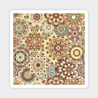 Seamless pattern with floral mandala Magnet