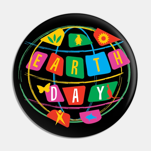 The Earth Day Celebrations Pin by jazzworldquest