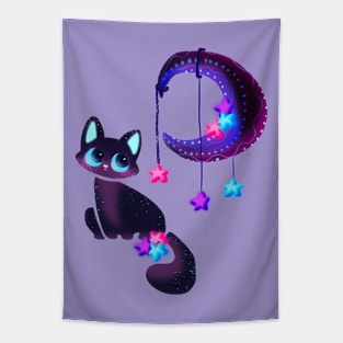 Galaxy Kitty Tapestry