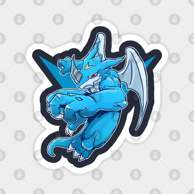 Exveemon fanart Magnet by DigiTeeshrit