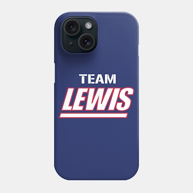 Team Lewis - TurkeyBowl II Phone Case by LeftCoast Graphics