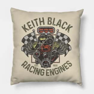 Vintage Keith Black Racing Engine 1959 Pillow