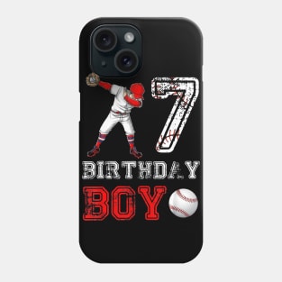 7th Birthday Boy Baseball Player Toodler Phone Case