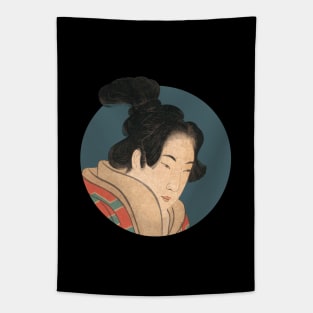 Katsushika Hokusai Portrait of a Woman Tapestry