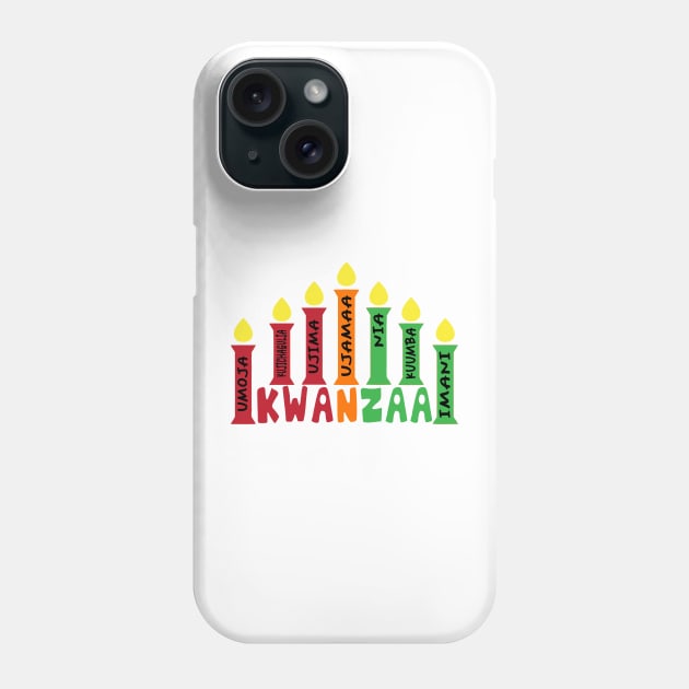 Happy Kwanzaa Phone Case by Ipul The Pitiks