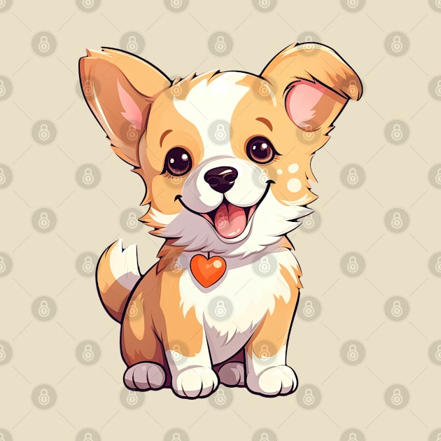 Cute Kawaii Corgi Puppy by CreativeJourney