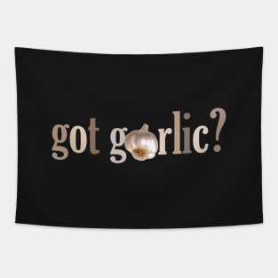 1980s Funny Foodie Food lover Garlic Tapestry