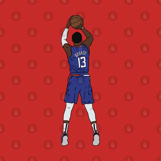 Paul George Jumpshot by rattraptees