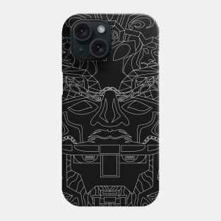 dark robot olmec head ecopop Phone Case