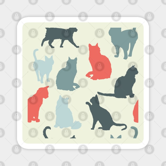 A collection of cats Magnet by NattyDesigns
