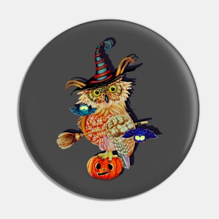 Owl scary Pin