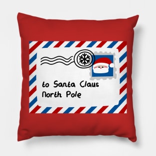 Letter To Santa Claus Pillow