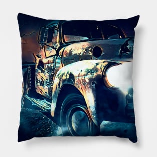 Need A Ride?? (Rusty Truck) Pillow