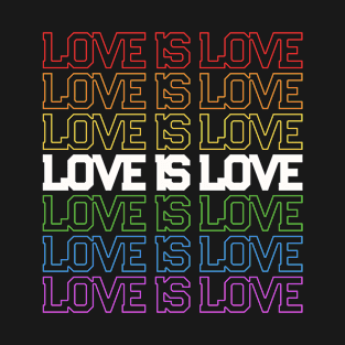 Love is Love LGBT Flag T-Shirt