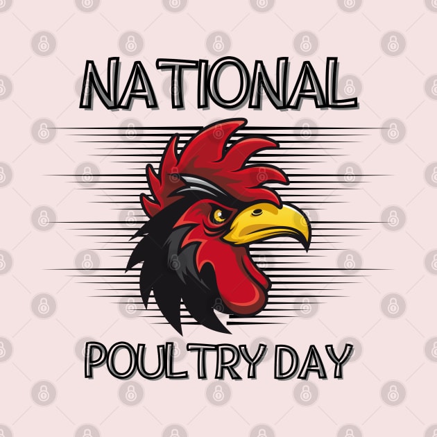 National Poultry Day-Funny Chicken by Magnificent Butterfly