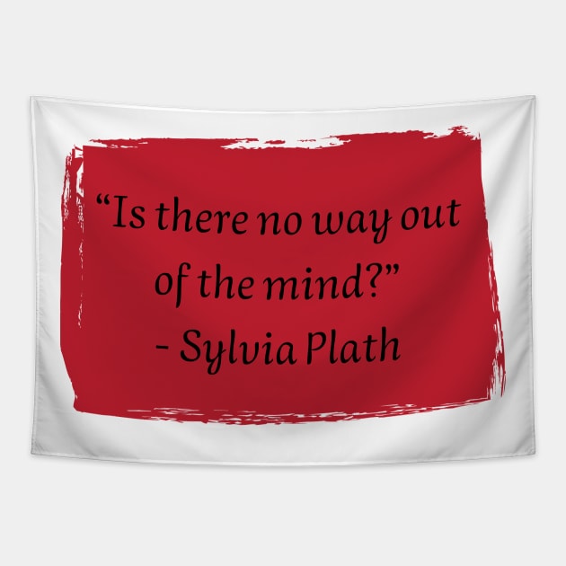 Sylvia Plath Tapestry by HappyBird