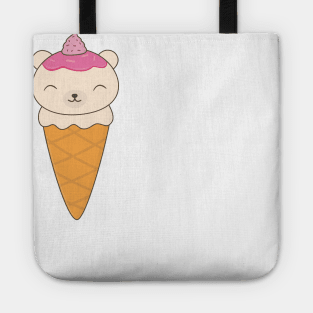 Polar Ice Cream Bear T-Shirt Tote