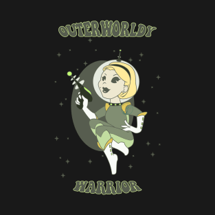 Old Cartoon Style pin up - Space warrior T-Shirt