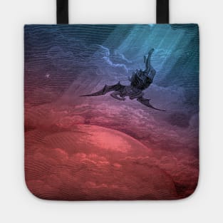 High Resolution Gustave Doré Illustration The Fall of Satan Tinted Tote